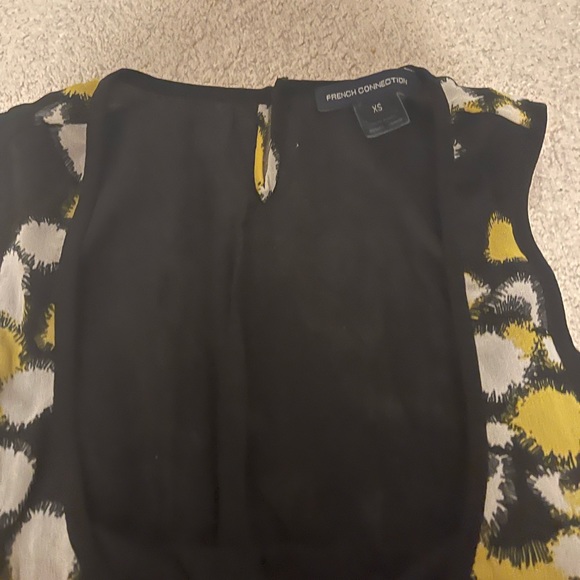 French connection black and yellow dress - Picture 2 of 3